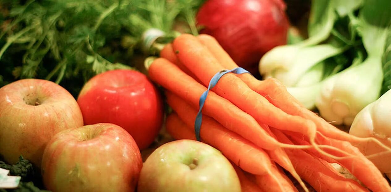 Vitamine nella verdura e nella frutta